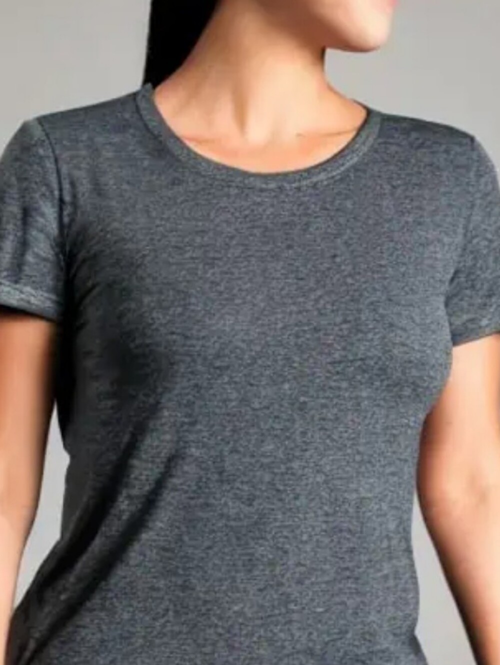 PINK Victoria's Secret Heather Gray Short Sleeve Tee